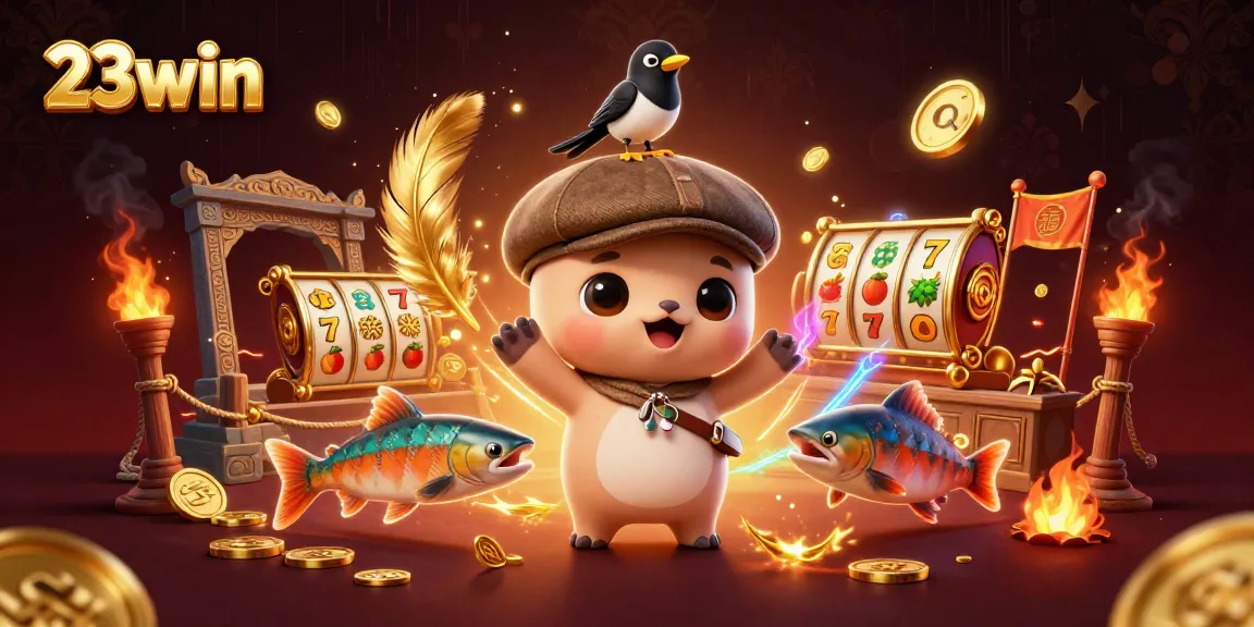 Experience thrilling wins at 23win with dynamic slot games featuring cute Nessie and friends!